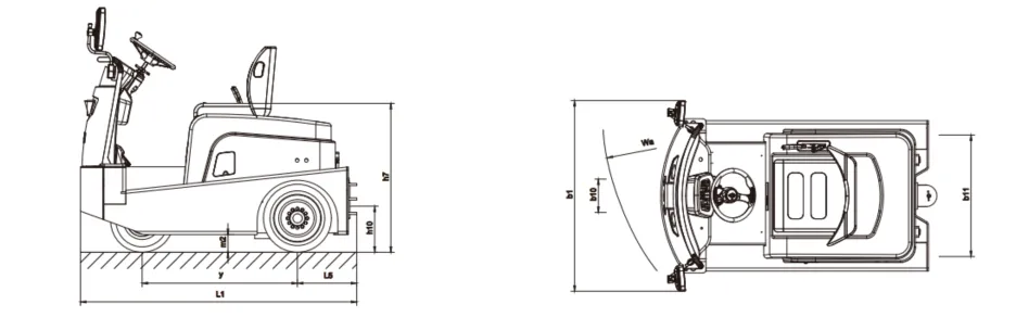 5-Ton ride-on electric tractor BYD-Q50TPS(figure1)