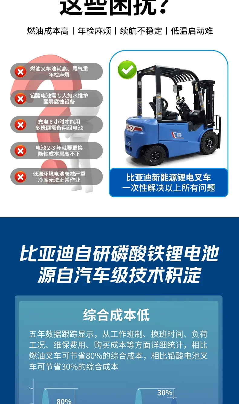 BYD 2.5 ton electric forklift(figure3)