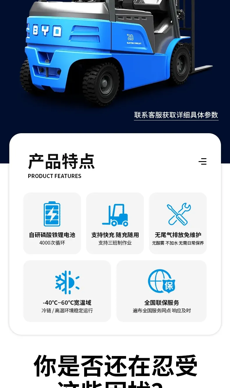 BYD 2-ton electric forklift(figure2)