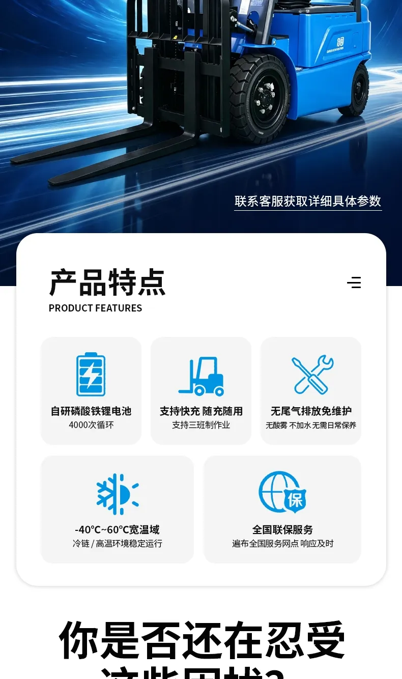 BYD 3.5 ton electric forklift(figure2)