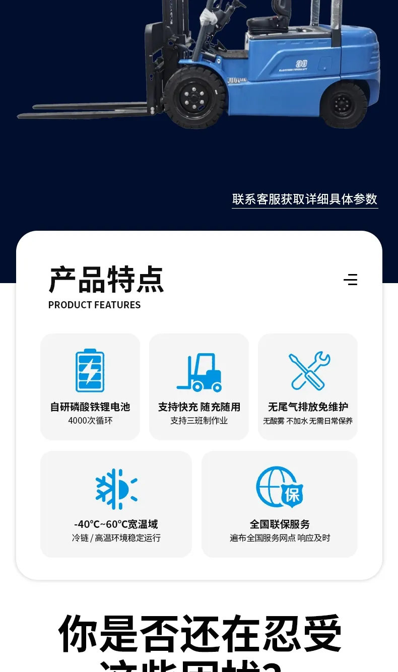 BYD 3.8 ton electric forklift(figure2)