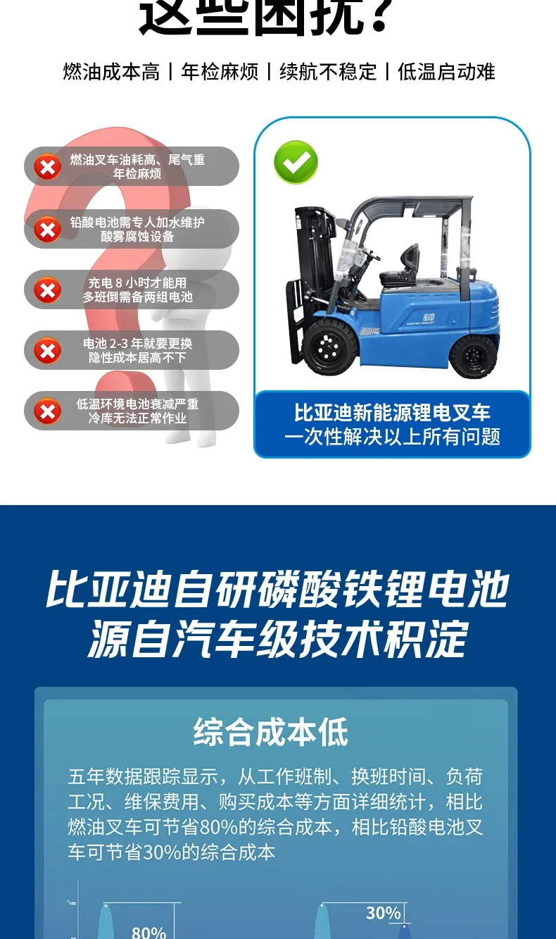 BYD 3-ton electric forklift(figure3)