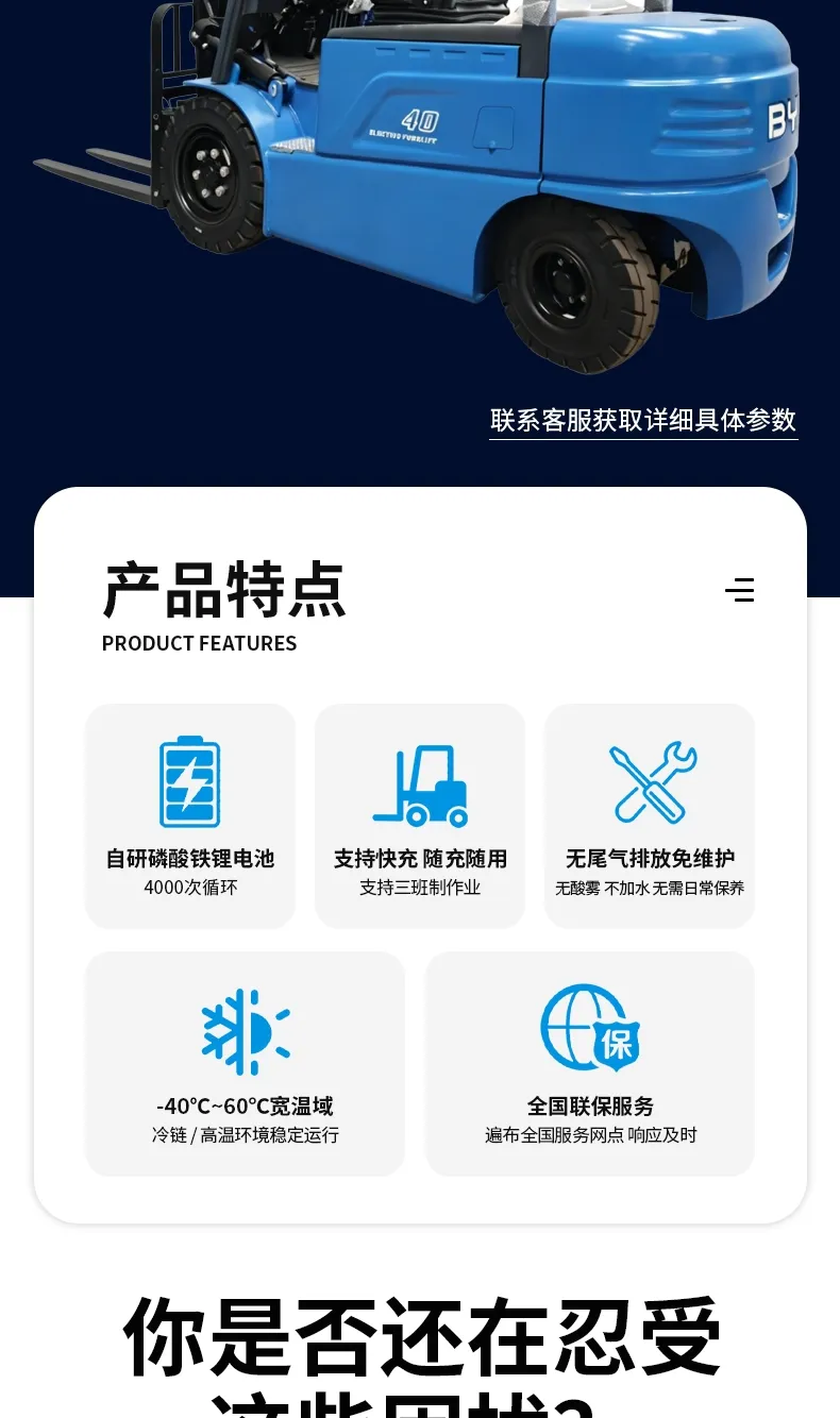 BYD 4-ton electric forklift(figure2)